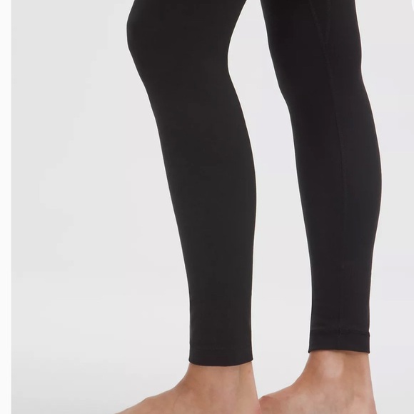 lululemon athletica wunder under Black Leggings size 10 25” inseam - Picture 3 of 5